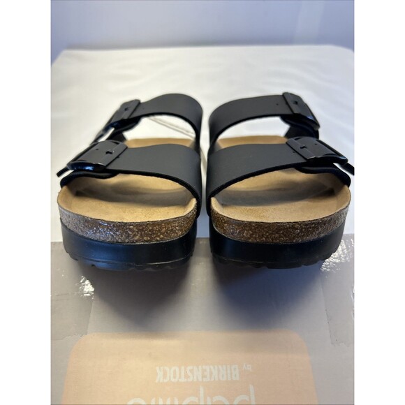 Papillio Birkenstock Arizona Pap Flex Platform Sandal Black SZ 9 Narrow Women - Picture 8 of 10